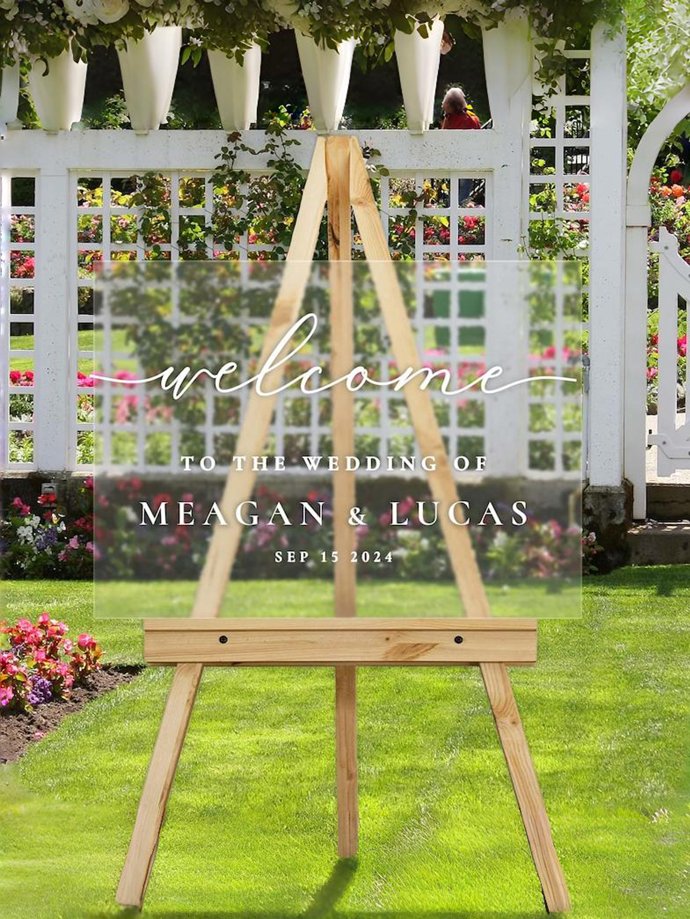 Acrylic Wedding Signage Minimalist Wedding Decor